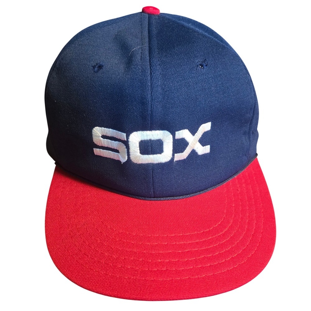 Vtg Chicago White Sox Hat‎ Annco MLB Snapback SOX Logo 80s Southsider Comiskey